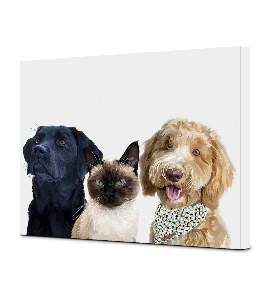 Drie-Wit-Canvas-30x40 CM