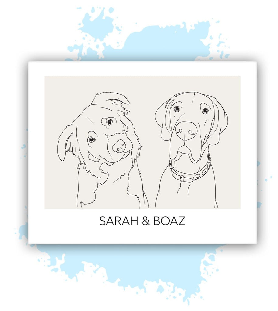 Twee-Beige-Losse poster-30x40 CM