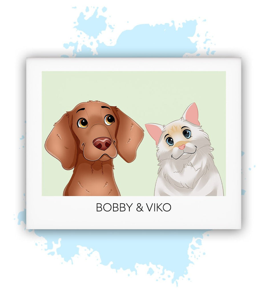 Twee-Groen-Losse poster-30x40 CM