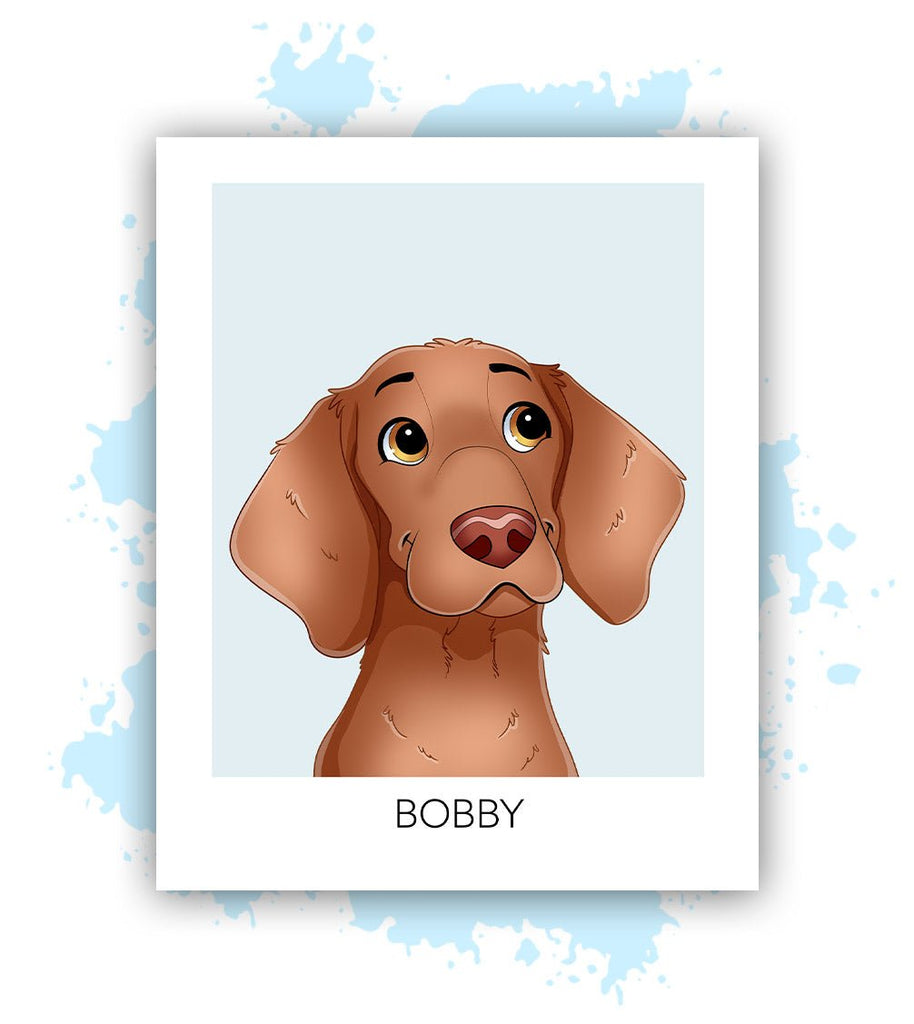 Één-Blauw-Losse poster-30x40 CM