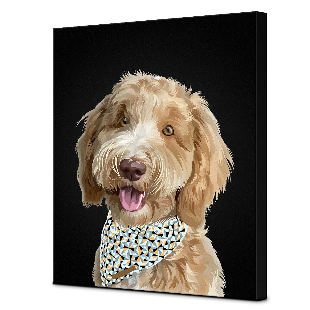 Één-Zwart-Canvas-30x40 CM