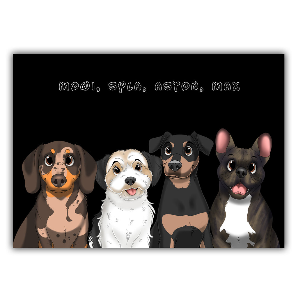 Canvas Cartoon Portret