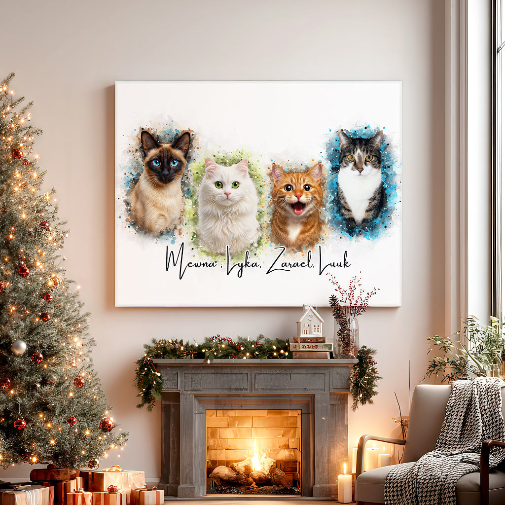 Canvas Watercolor Portret