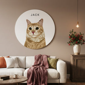 Realistisches Porträt eines Mauerkreises