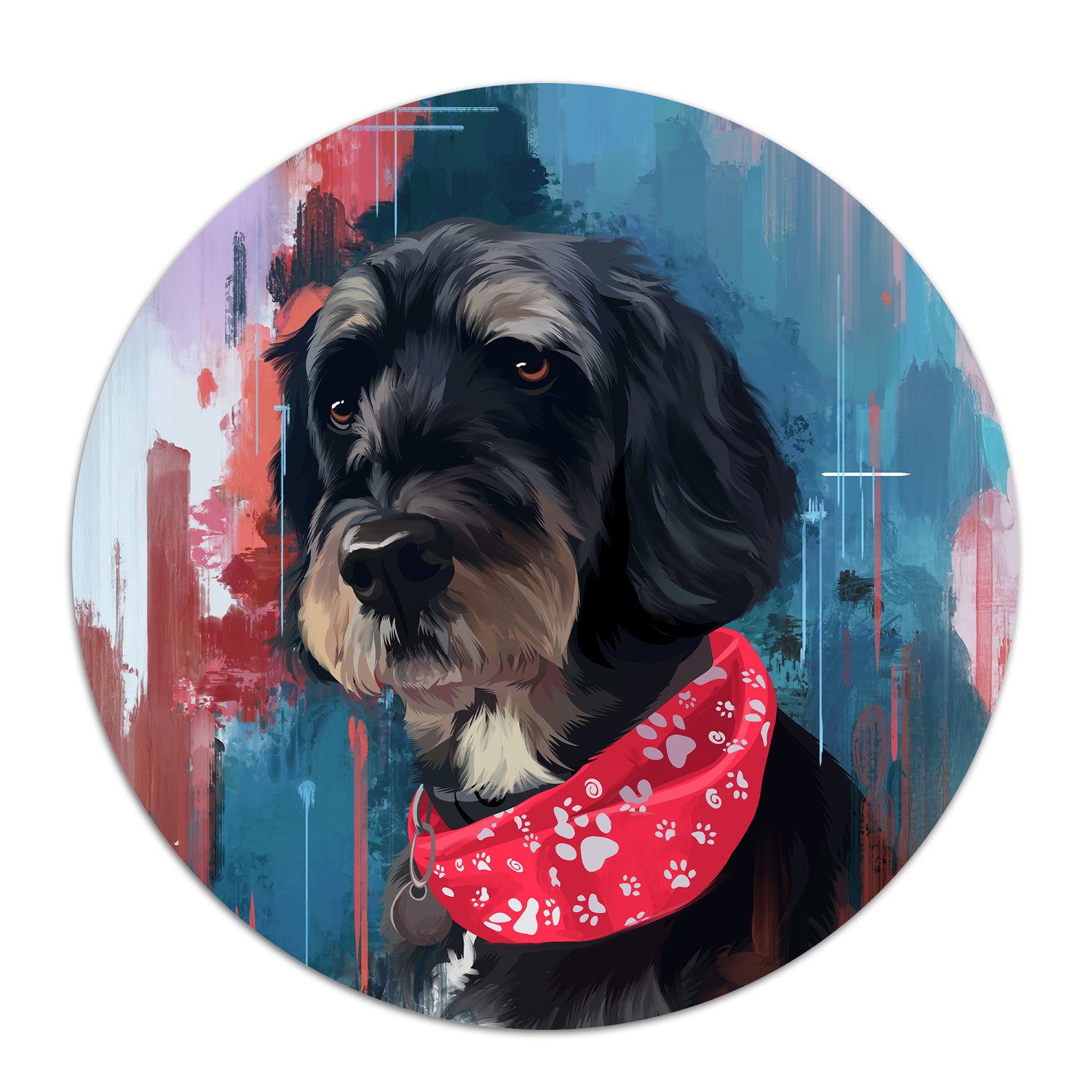 Muurcirkel Popart Portret