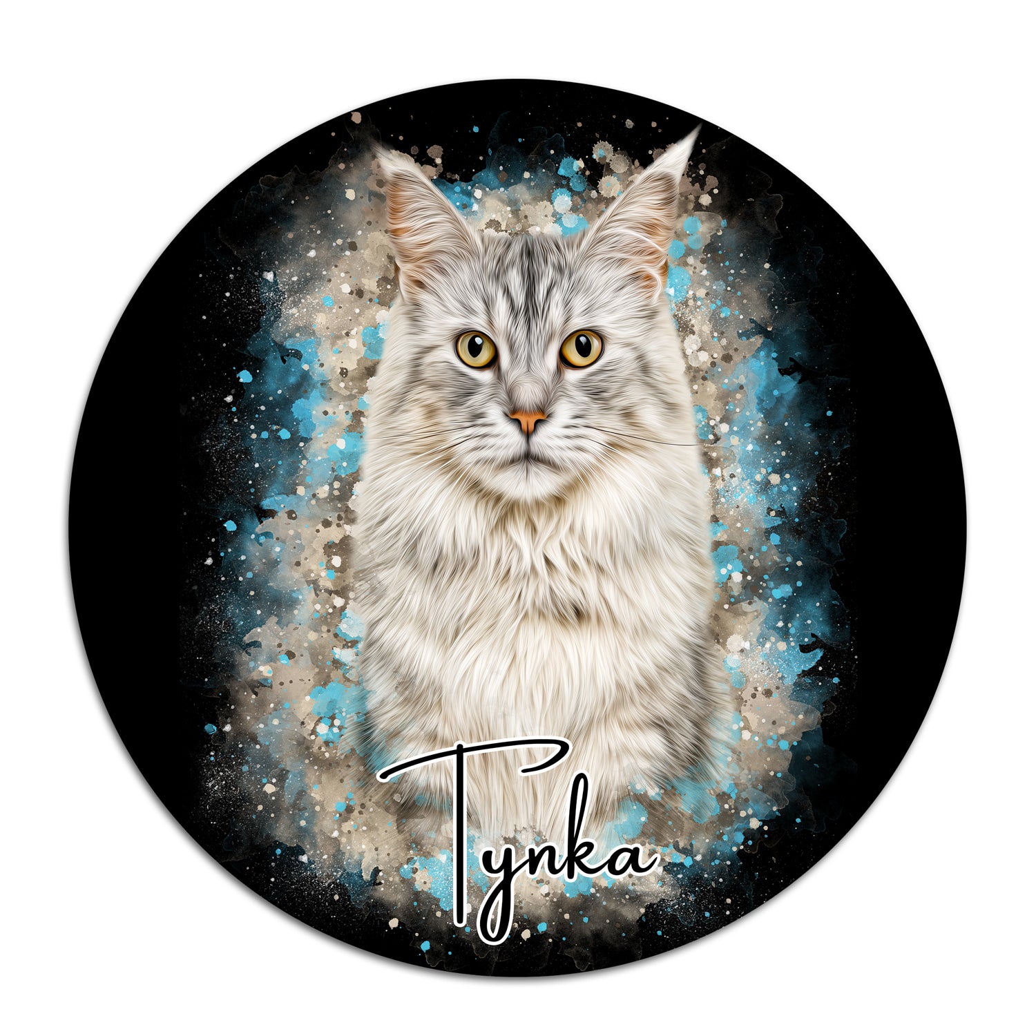 Muurcirkel Watercolor Portret