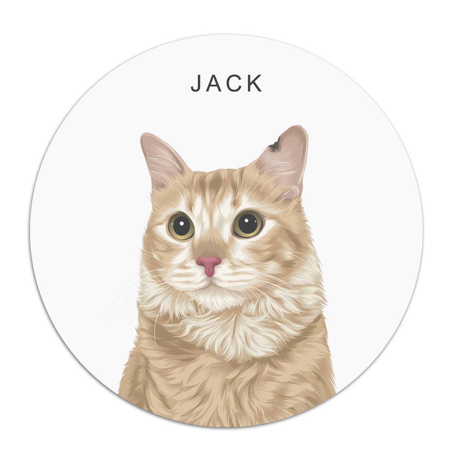 Muurcirkel Realistisch Portret