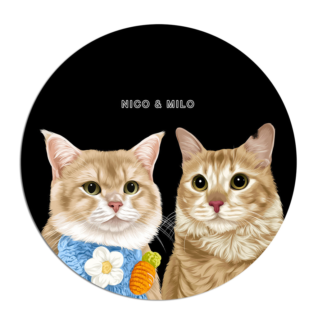 twee-zwart-Muurcirkel