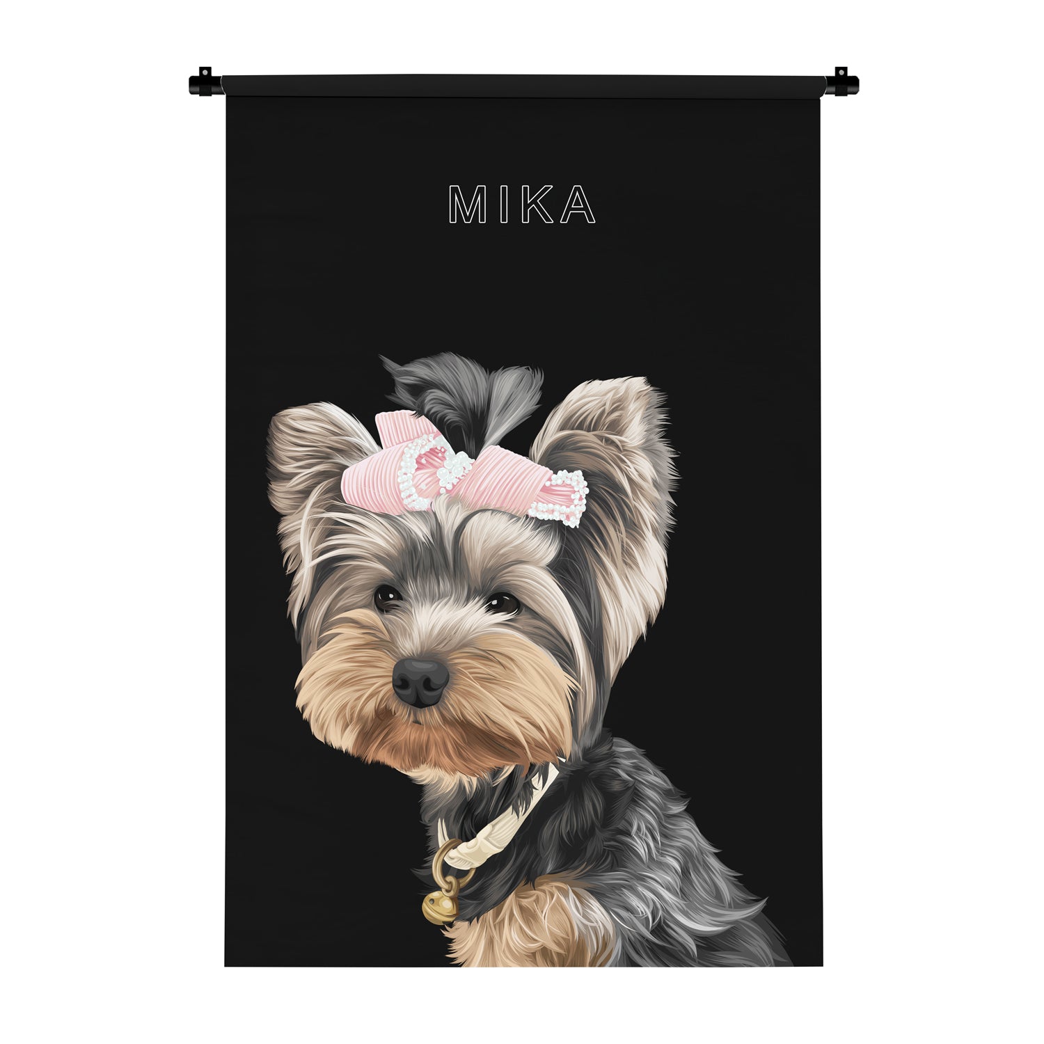 Wandkleed Realistisch Portret (inc Roede)