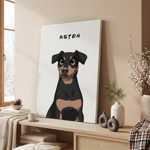 Canvas Cartoon Portret